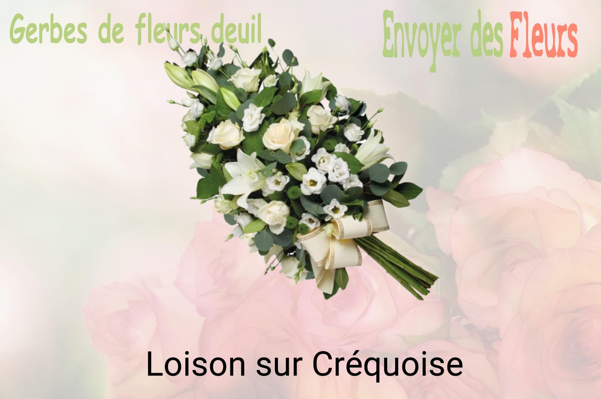 Gerbe de fleurs de deuil livrée à Loison-sur-Créquoise